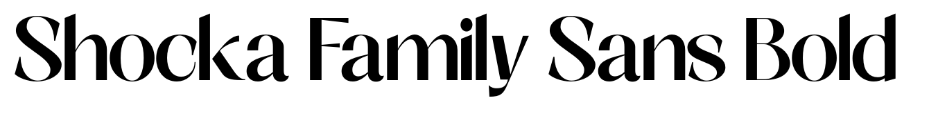 Shocka Family Sans Bold